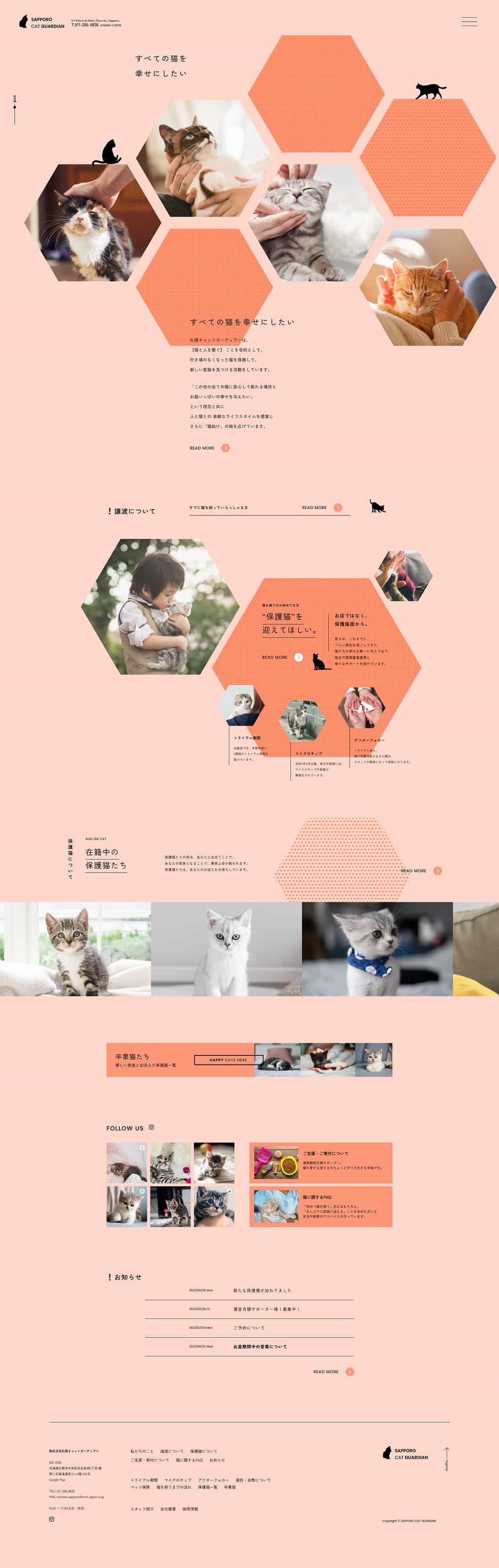訓練校 制作物 SAPPORO CAT GUARDIANのデザイン