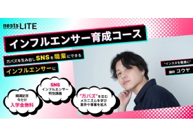 ネストライト インフルエンサーコースのサイト内画像