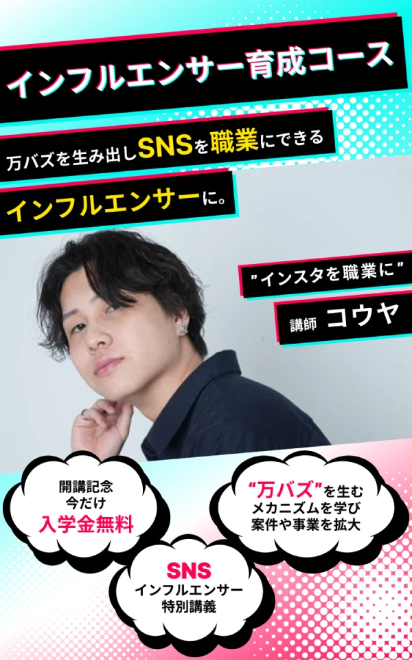 ネストライト インフルエンサーコースのメインビジュアル