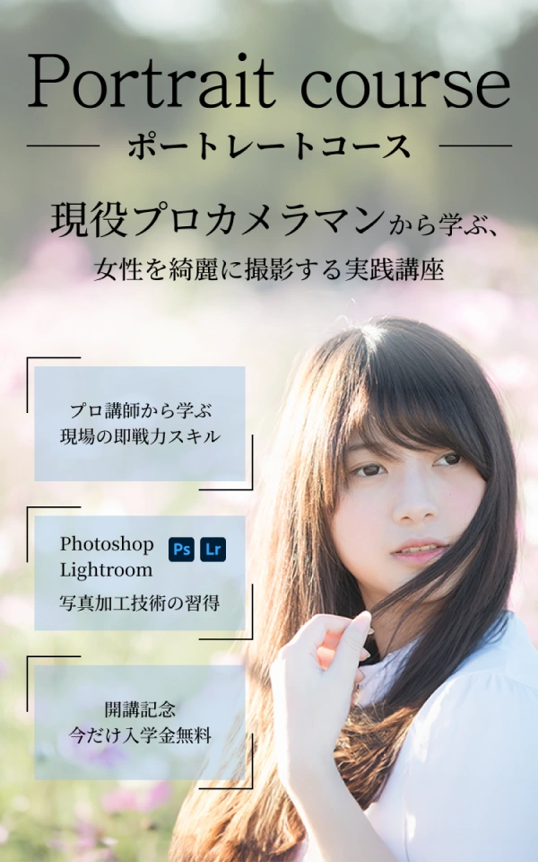 ネストライト ポートレートコースのメインビジュアル